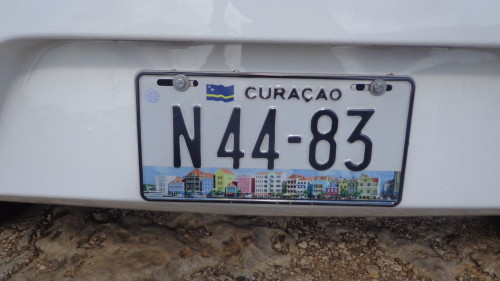 Alugar carro em Curaçao - Placas